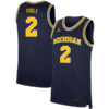 Jordan Poole Michigan Wolverines Basketball Navy Home Jersey - All Stitched