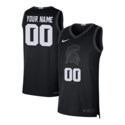 Custom Michigan State Spartans Basketball Black Limited Jersey - All Stitched