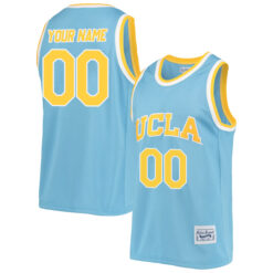 Custom UCLA Bruins Basketball Light Blue Alumni Jersey - All Stitched