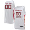 Custom Florida State Seminoles Basketball White Game Jersey - All Stitched
