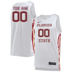 Custom Florida State Seminoles Basketball White Game Jersey - All Stitched