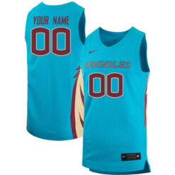 Custom Florida State Seminoles Basketball Turquoise Game Jersey - All Stitched