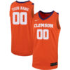 Custom Clemson Tigers Basketball Orange Game Jersey - All Stitched