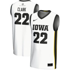 Caitlin Clark Iowa Hawkeyes Basketball White Game Jersey - All Stitched
