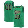 Custom Notre Dame Fighting Irish Basketball Green Jersey - All Stitched