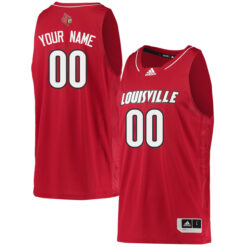Custom Louisville Cardinals Basketball Red Game Jersey - All Stitched