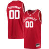 Custom Louisville Cardinals Basketball Red Reverse Retro Jersey - All Stitched