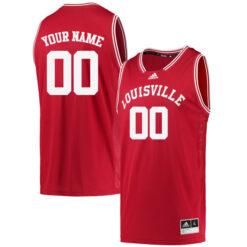 Custom Louisville Cardinals Basketball Red Reverse Retro Jersey - All Stitched