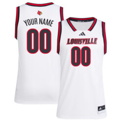 Custom Louisville Cardinals Basketball White Retro Jersey - All Stitched