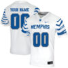 Custom Memphis Tigers Football White Away Jersey - All Stitched