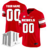 Custom UNLV Rebels Football Red Home Jersey w/ MWC Patch - All Stitched