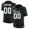 Custom Marshall Thundering Herd Football Black Alternate Jersey w/ SBC Patch - All Stitched