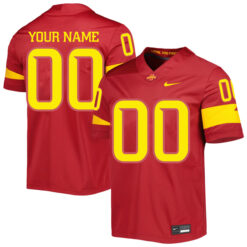 Custom Iowa State Cyclones Football Cardinal Untouchable Jersey - All Stitched