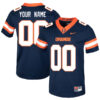 Custom Syracuse Orange Football Navy Home Game Jersey - All Stitched
