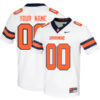 Custom Syracuse Orange Football White Away Game Jersey - All Stitched