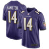 Kyle Hamilton Baltimore Ravens Purple Home Game Jersey - All Stitched