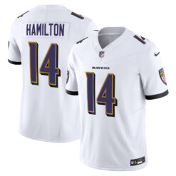 Kyle Hamilton Baltimore Ravens White Away Vapor F.U.S.E Limited Jersey - All Stitched
