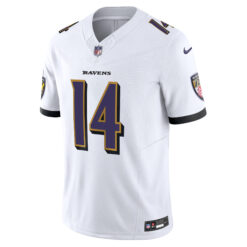 Alternative view of Kyle Hamilton Baltimore Ravens White Away Vapor F.U.S.E Limited Jersey - All Stitched