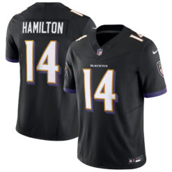 Kyle Hamilton Baltimore Ravens Black Alternate Vapor F.U.S.E Limited Jersey - All Stitched