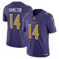 Kyle Hamilton Baltimore Ravens Purple Alternate Vapor F.U.S.E Limited Jersey - All Stitched