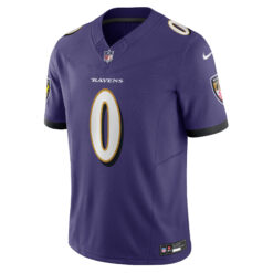 Alternative view of Roquan Smith Baltimore Ravens Purple Home Vapor F.U.S.E Limited Jersey - All Stitched