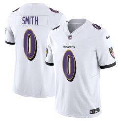 Roquan Smith Baltimore Ravens White Away Vapor F.U.S.E Limited Jersey - All Stitched