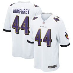 Marlon Humphrey Baltimore Ravens White Away Game Jersey - All Stitched