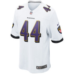 Alternative view of Marlon Humphrey Baltimore Ravens White Away Game Jersey - All Stitched