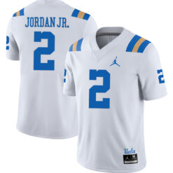 Andre Jordan Jr. UCLA Bruins Football White Away Jersey - All Stitched