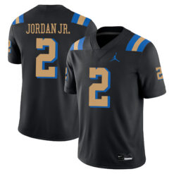 Andre Jordan Jr. UCLA Bruins Football Black Alternate Jersey - All Stitched