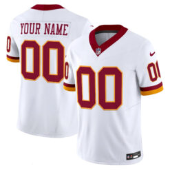 Custom Washington Commanders White 1992 Throwback Jersey - All Stitched