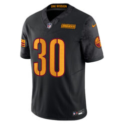 Alternative view of Austin Ekeler Washington Commanders Black Vapor F.U.S.E Limited Jersey - All Stitched