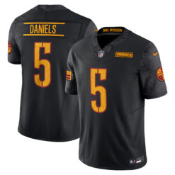 Jayden Daniels Washington Commanders Black Vapor F.U.S.E Limited Jersey - All Stitched