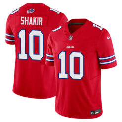 Khalil Shakir Buffalo Bills Red Vapor F.U.S.E Limited Jersey - All Stitched