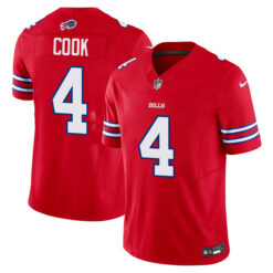 James Cook Buffalo Bills Red Vapor F.U.S.E Limited Jersey - All Stitched