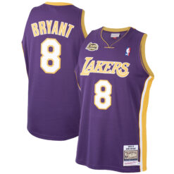 Kobe Bryant Los Angeles Lakers Purple 2000/01 NBA Finals Hardwood Classics Jersey - All Stitched