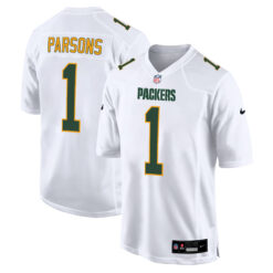 Micah Parsons Green Bay Packers White Fashion Game Jersey - All Stitched