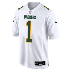 Alternative view of Micah Parsons Green Bay Packers White Fashion Game Jersey - All Stitched