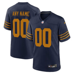Custom Green Bay Packers Navy 1923 Classic Game Jersey - All Stitched
