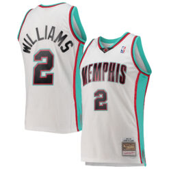 Jason Williams Memphis Grizzlies White Hardwood Classics Jersey - All Stitched