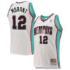 Ja Morant Memphis Grizzlies White Hardwood Classics Jersey - All Stitched