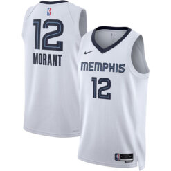 Ja Morant Memphis Grizzlies White Association Edition Jersey - All Stitched