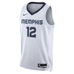 Alternative view of Ja Morant Memphis Grizzlies White Association Edition Jersey - All Stitched