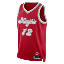 Alternative view of Ja Morant Memphis Grizzlies Red 2024/25 City Edition Jersey - All Stitched