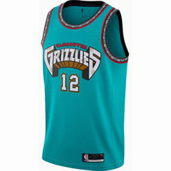 Alternative view of Ja Morant Memphis Grizzlies Turquoise 2019/20 Classic Edition Jersey - All Stitched