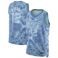 Ja Morant Memphis Grizzlies Light Blue Select Series Jersey - All Stitched