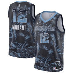 Ja Morant Memphis Grizzlies Navy 2025/26 Select Series Jersey - All Stitched