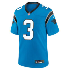 Alternative view of Princely Umanmielen Carolina Panthers Light Blue Alternate Game Jersey - All Stitched