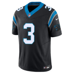 Alternative view of Princely Umanmielen Carolina Panthers Black Home Vapor F.U.S.E Limited Jersey - All Stitched