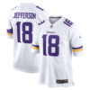 Justin Jefferson Minnesota Vikings White Away Game Jersey - All Stitched